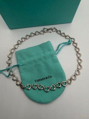 TIFFANY & CO "OPEN HEART" LINK NECKLACE